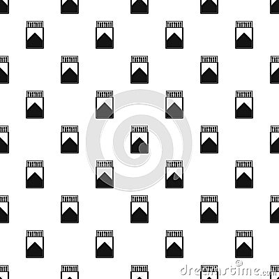 Wood matchbox pattern seamless vector Vector Illustration