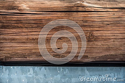 Wood and metal Stock Photo