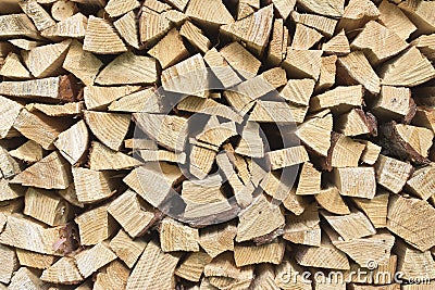 Wood pile Stock Photo