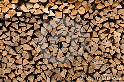 Wood pile Stock Photo