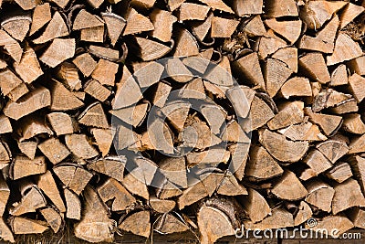 Wood pile Stock Photo