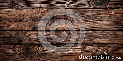 Wood planks texture background, old dark brown wooden barn wall Stock Photo