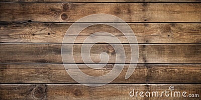 Wood planks texture background, old dark brown wooden barn wall Stock Photo