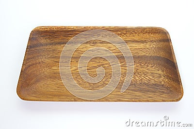 Wood plate Stock Photo