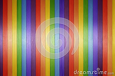 Wood Rainbow Background Stock Photo