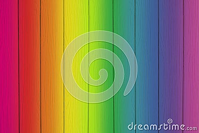 Wood rainbow colored texture as background Stock Photo