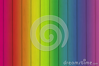 Wood rainbow colored texture as background Stock Photo