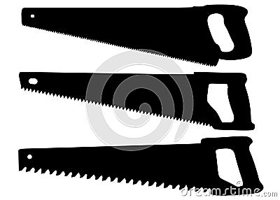 Wood saws included. Vector Illustration