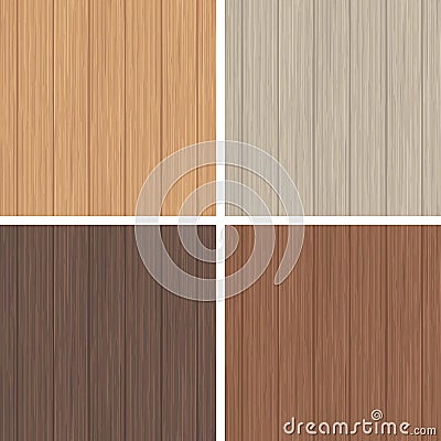 Wood seamless pattern set. Light and dark brown wooden texture. Vector Illustration