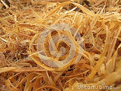 Wood Shavings Stock Photo