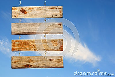 Wood Sign Stock Photo