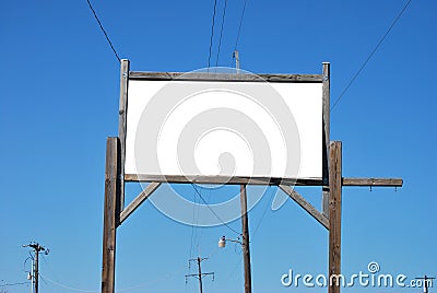Wood Sign Frame Stock Photo
