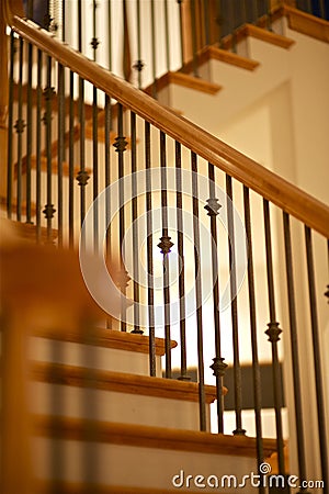 Wood Stairs Stock Photo