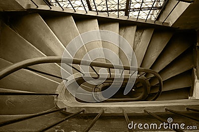 Wood stairs Stock Photo