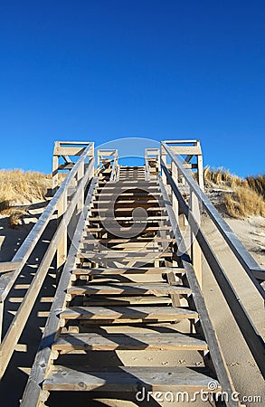 Wood stairs Stock Photo