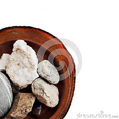 Wood and Stones Stock Photo