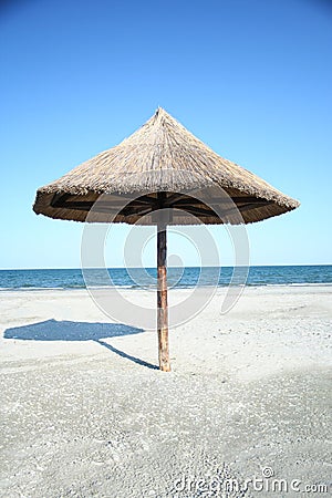 Wood sunshade Stock Photo