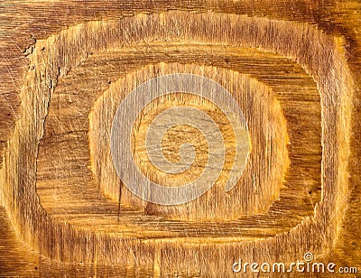 Wood surface with circular shape Stock Photo