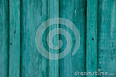 Wood texture, background with copy space. Old wooden barn green or emerald Stock Photo