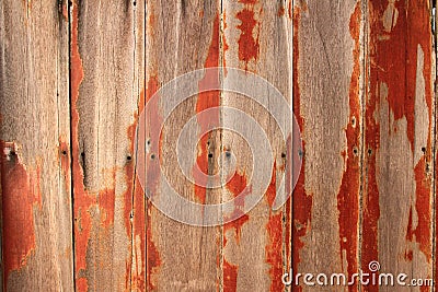 Wood texture. Old wood plank wall background with hole of nails Stock Photo