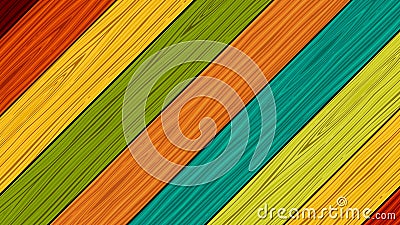 Wood texture patterns colorful vector design background Vector Illustration