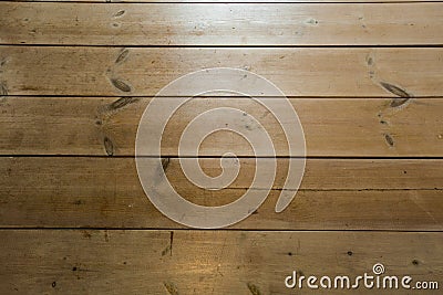 Wood Texture, Wooden Plank Grain Background, Desk in Perspective Close Up, Striped Timber, Old Table or Floor Board Stock Photo