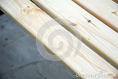 Wood timber stack of pine board. Construction material. Piles of wooden boards in the sawmill, planking. Material for construction Stock Photo