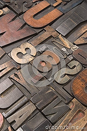 Wood type 5 Stock Photo