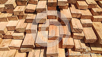 wood used for construction Stock Photo