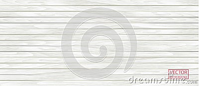 Wood vector white banner in vintage style. Grunge pattern texture background Vector Illustration