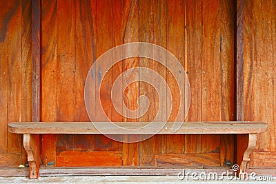 Wood Windows and Counter Stock Photo
