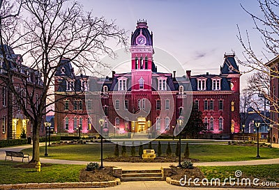 Woodburn Hall at West Virginia University in Morgantown WV Stock Photo