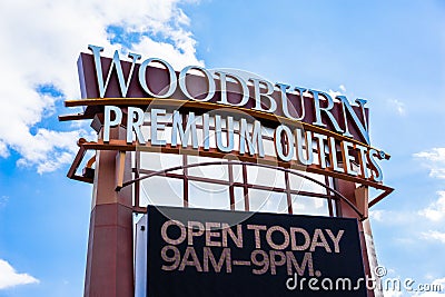 Woodburn Premium Outlets Editorial Stock Photo