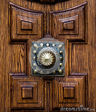 Wooden architectonic decoration. Stock Photo