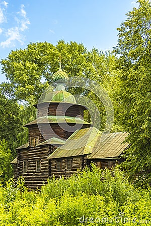 Wooden architecture, the Church of Elijah the Prophet Stock Photo