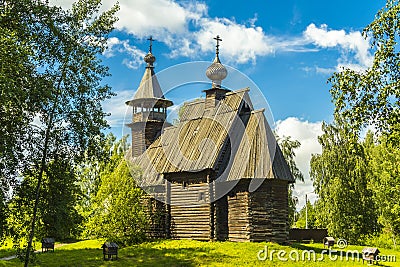 Wooden architecture, church Merciful Savior Stock Photo