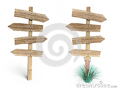 Wooden arrow Stock Photo