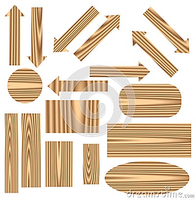 Wooden arrows Stock Photo