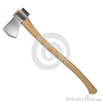 Wooden axe Cartoon Illustration