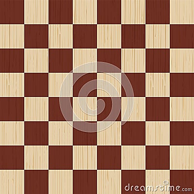 Wooden background. Chess board. Wood texture, pine board. illustration Vector Illustration