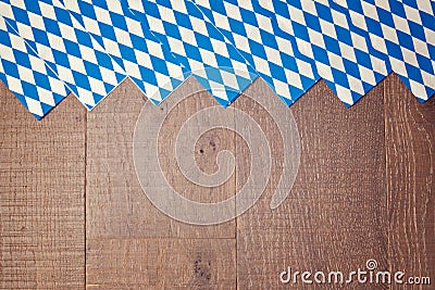 Wooden background for Oktoberfest German beer festival Stock Photo