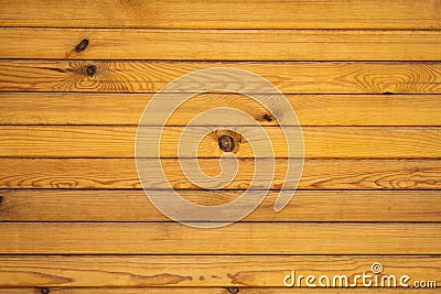 Wooden background. Wooden planks yellow with knots Stock Photo