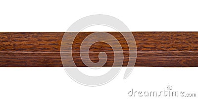 Wooden baguette isolated on white background Stock Photo