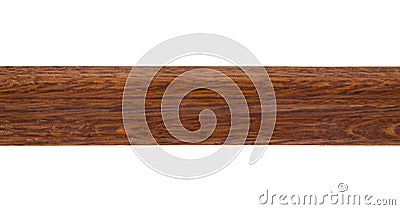 Wooden baguette isolated on white background Stock Photo