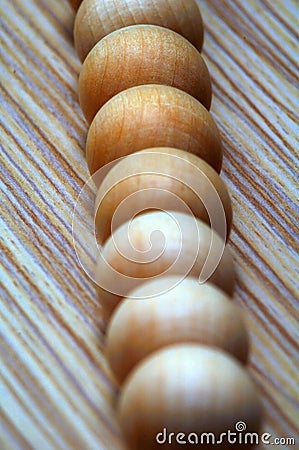 Wooden Balls Stock Photo