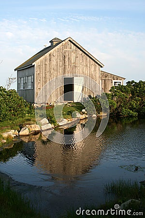 Wooden barn Stock Photo