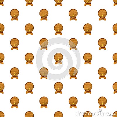 Wooden beer keg pattern Vector Illustration