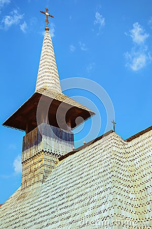 Wooden Bell Tower Stock Photo