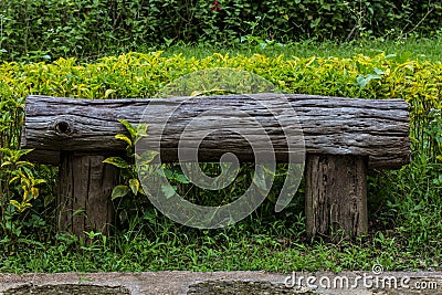 Wooden bench, object Stock Photo