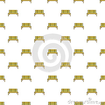 Wooden bench pattern seamless Vector Illustration